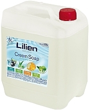Парфумерія, косметика Рідке крем-мило "Оливкове молочко" - Lilien Olive Milk Cream Soap (каністра)
