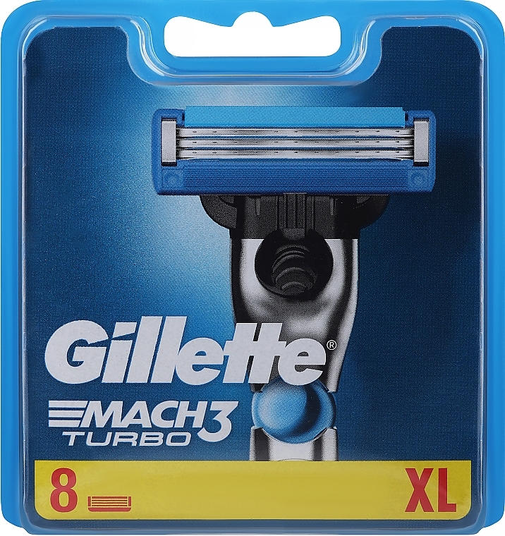 Змінні касети для гоління, 8 шт. - Gillette Mach3 Turbo