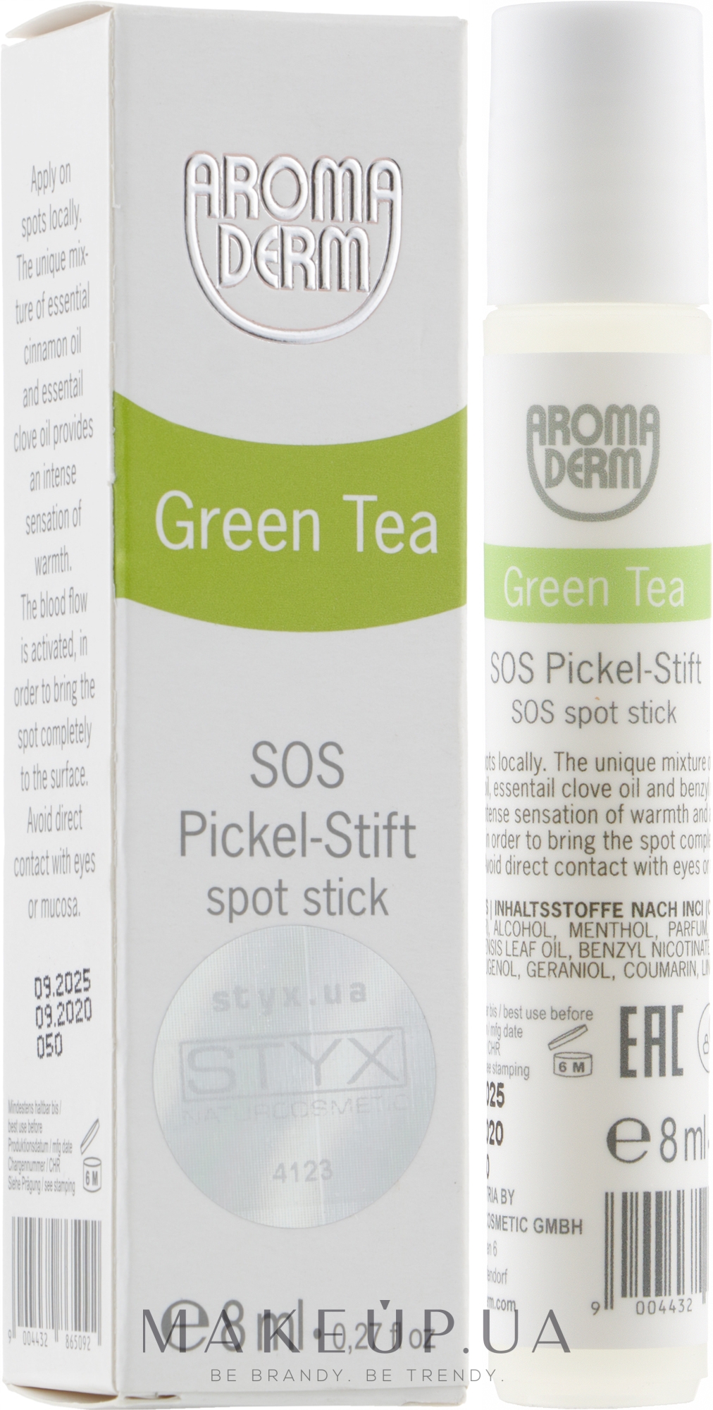 Антибактериальный гель для лица - Styx Naturcosmetic Aroma Derm Green Tea SOS Spot Stick — фото 8ml