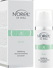 Матирующая и нормализующая эмульсия для жирной кожи и кожи с акне - Norel Acne Mattifying And Normalizing Emulsion — фото N2