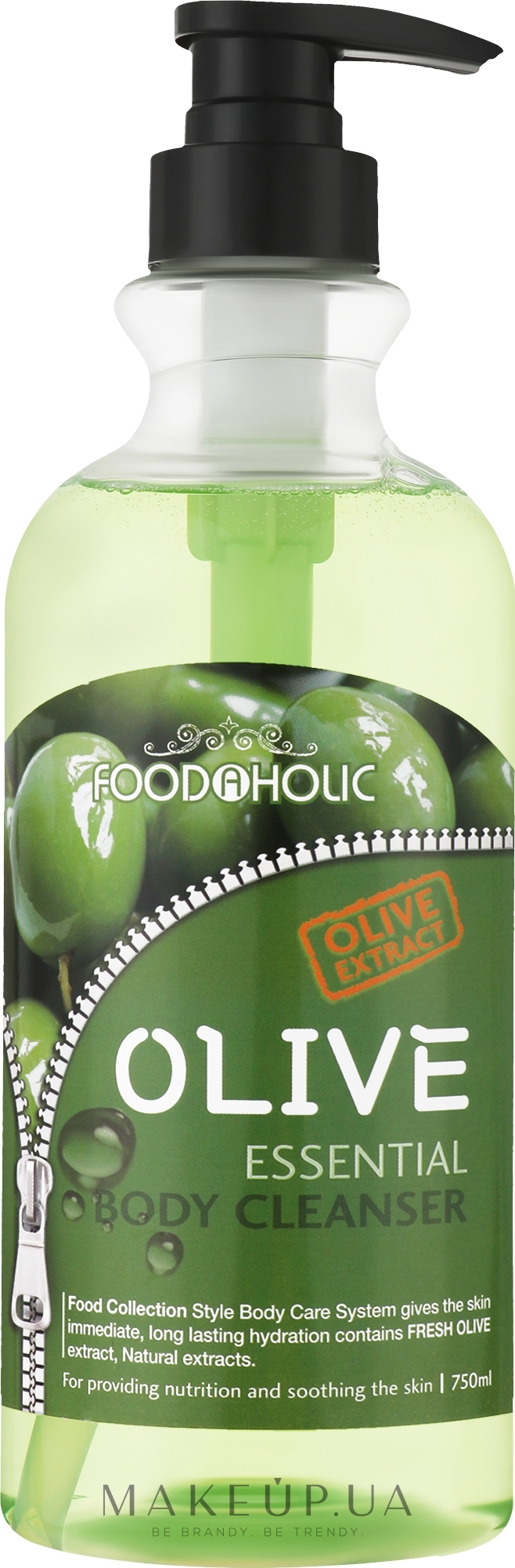 Гель для душа с экстрактом оливы - Food a Holic Essential Body Cleanser Olive — фото 750ml
