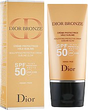 Духи, Парфюмерия, косметика Солнцезащитный крем для лица SPF50 - Dior Bronze Beautifying Protective Creme Sublime Glow