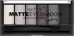 Палетка теней для век - Technic Cosmetics Matte 6 Shades Eyeshadow Palette — фото N2