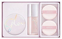 Духи, Парфюмерия, косметика УЦЕНКА! Набор - Missha Cover & Glow Cushion Kit (fond/35ml + cushion/15g + sponge/2)*