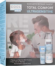 Парфумерія, косметика Набір - Cool Men Ultrasensitive Total Comfort (foam/250ml + ash/gel/50ml)