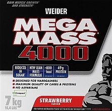 Парфумерія, косметика Гейнер - Weider Mega Mass 4000 Strawberry