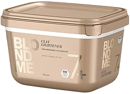 Глиняний бондинг-порошок - Schwarzkopf Professional BlondMe Clay Lightener 7+ — фото N1