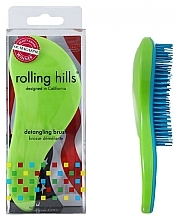 Парфумерія, косметика Щітка для волосся, зелена - Rolling Hills Detangling Brush Travel Size Shine Green