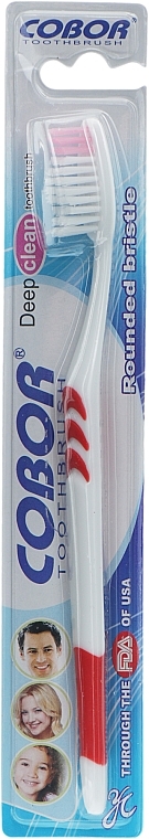 Зубна щітка, E-918, червона - Cobor Soft — фото N1