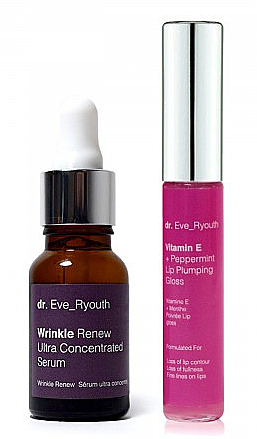 Набір - Dr. Eve_Ryouth Youth Smooth Restore Skin & Lips Set (serum/15ml + lip/gloss/8ml) — фото N1
