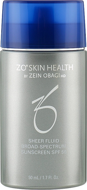 Сонцезахисний флюїд для обличчя - Zein Obagi Zo Skin Health Sheer Fluid SPF 50 — фото N1