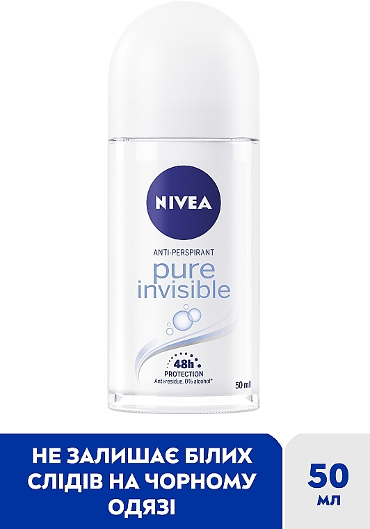 Антиперспірант "Невидимий захист", кульковий - NIVEA Pure Invisible Anti-Perspirant — фото N2