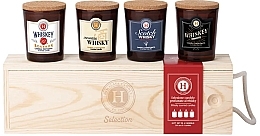 Парфумерія, косметика Набір - Himalaya dal 1989 Candela Selection Whisky In Box Set (candle/75gx4 + box/1pcs)