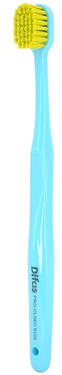 Зубна щітка "Ultra Soft" 512063, блакитна з салатовою щетиною, в кейсі - Difas Pro-Clinic 5100 — фото N3