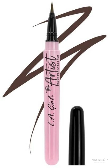 Підводка для очей - L.A. Girl Brush Pen Eyeliner — фото GLE739 - Chocolate Brown