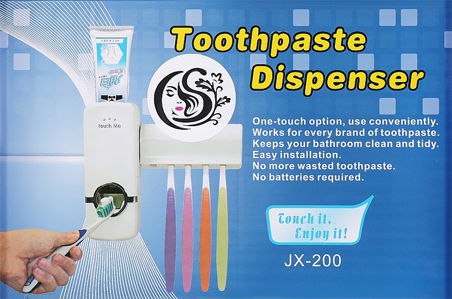 Тримач-диспенсер для зубної пасти та щіток - Cosmo Shop