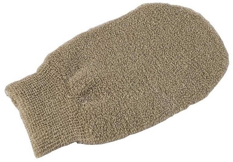 Перчатка для душа, лен - Naturae Donum Scrub Glove Organic Linen — фото N1