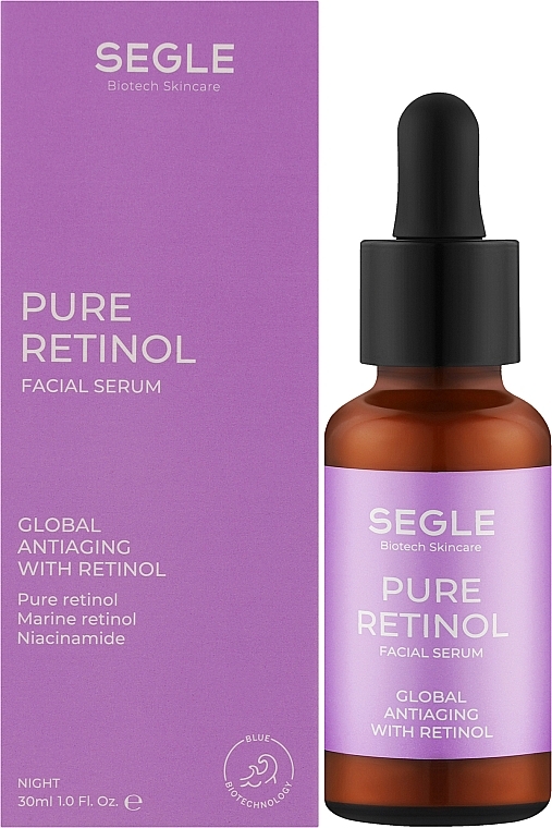 Антивікова нічна сироватка з ретинолом для обличчя - Segle Pure Retinol Serum — фото N3