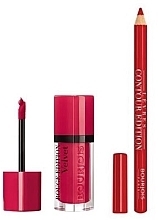 Парфумерія, косметика Набір - Bourjois Rouge Edition Velvet Lipstick Funchsia (lipstick/7.7ml + lip/pencil/1.14g)