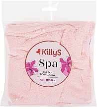 Тюрбан для волосся, рожевий - KillyS Spa Hair Turban — фото N2