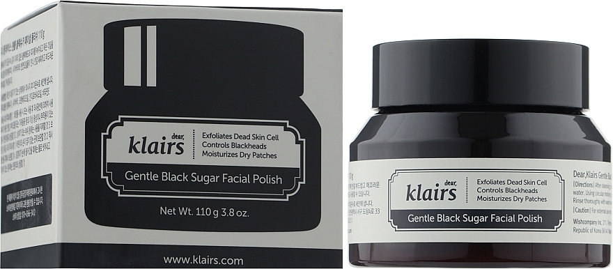 Увлажняющий пилинг для лица - Klairs Gentle Black Sugar Facial Polish — фото N2