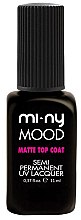 Парфумерія, косметика Верхнє покриття для нігтів - Mi-Ny Mood Matte Top Coat Semi Permanent