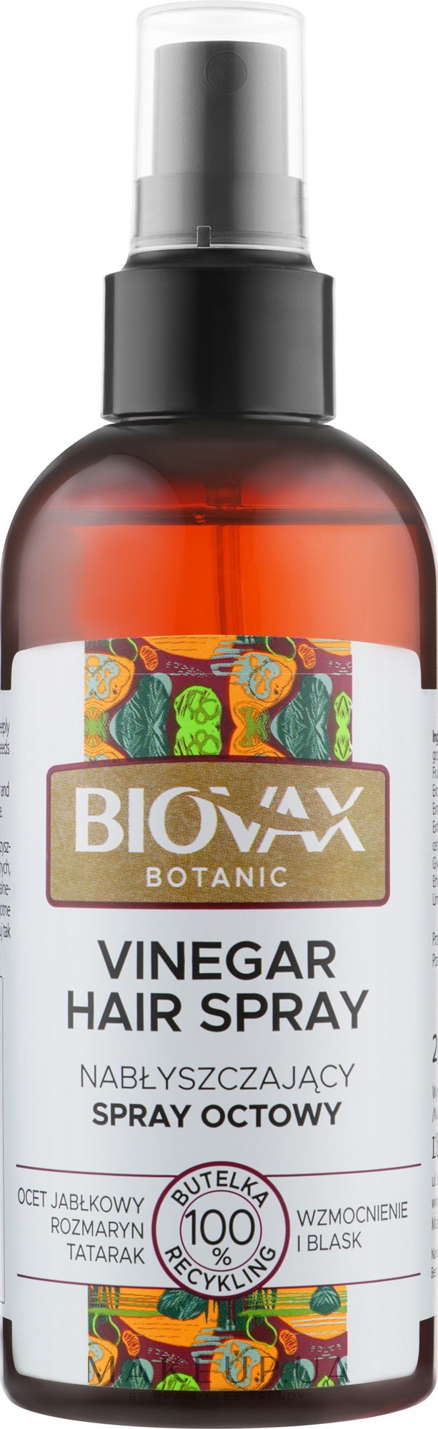 Спрей для волосся "Яблучний оцет" - L'biotica Biovax Botanic Hair Sprey — фото 200ml
