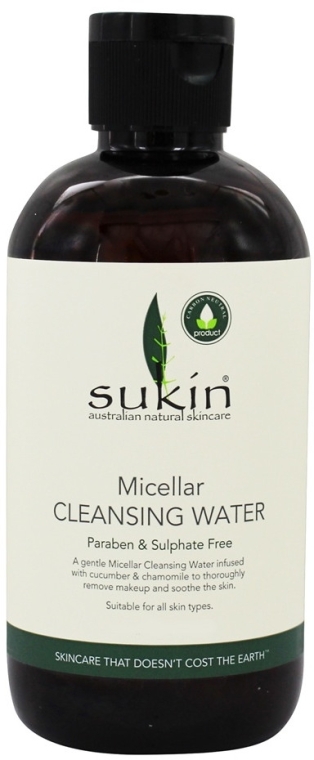 Міцелярна очищувальна вода для обличчя - Sukin Micellar Cleansing Water — фото N1
