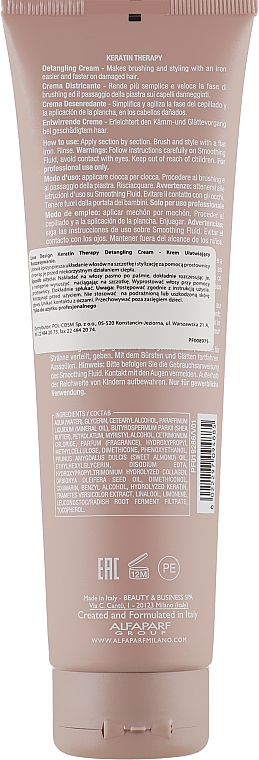 Крем для волосся - Alfaparf Lisse Design Keratin Therapy Detangling Cream — фото N3