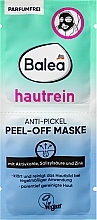 Парфумерія, косметика Маска для обличчя від прищів - Balea Hautrein Anti-Pimple Peel-Off Mask