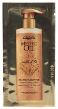 Парфумерія, косметика Шампунь з дорогоцінними маслами - l'oreal Professionnel Mythic Oil Souffle d'or Sparkling Shampoo (пробник)