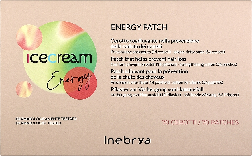 Патчі для шкіри голови проти випадіння волосся - Inebrya Ice Cream Energy Patch — фото N1