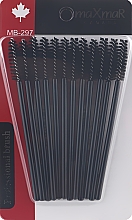 Набір щіточок для брів і вій МВ-297, чорні - MaXmaR Brush — фото N1