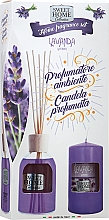 Духи, Парфюмерия, косметика УЦЕНКА Набор - Sweet Home Collection Lavender Home Fragrance Set (diffuser/100ml + candle/135g) *