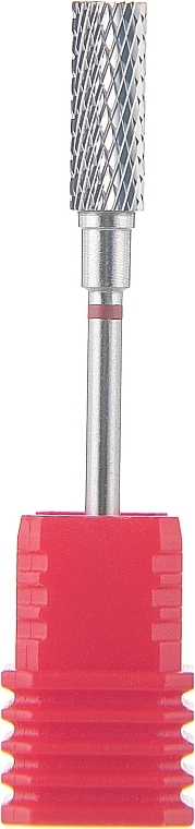 Фреза твердосплавна червона "Циліндр" з середньою хрестоподібною насічкою, діаметр 5,0 мм - Divia DF104-50-R