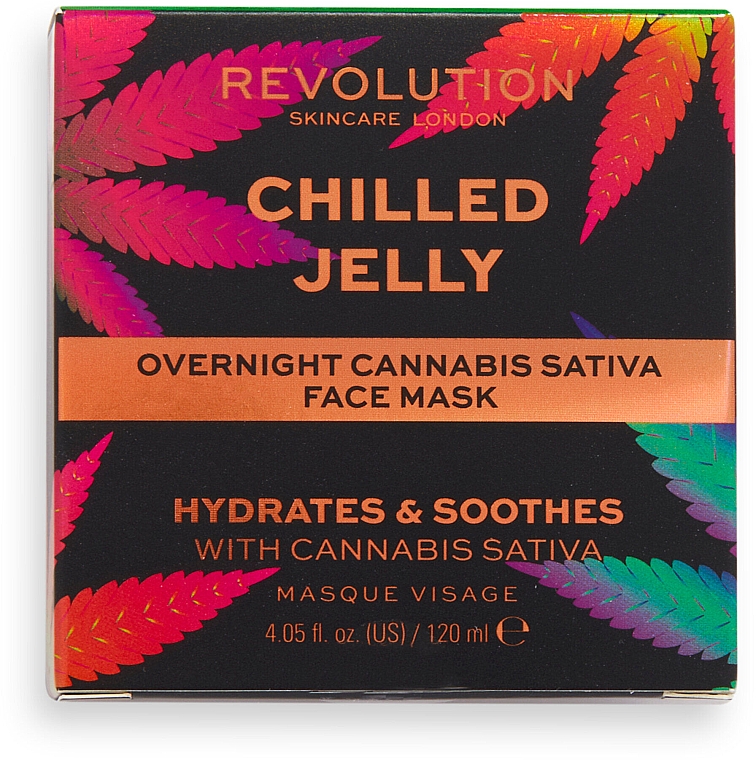 Маска для лица - Revolution Skincare Good Vibes Chilled Jelly Cannabis Sativa Overnight Mask — фото N2