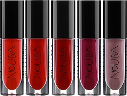 Набор №1 - NoUBA Millebaci Box Set 5 Kisses Experience (lipstick/5х3ml) — фото N2