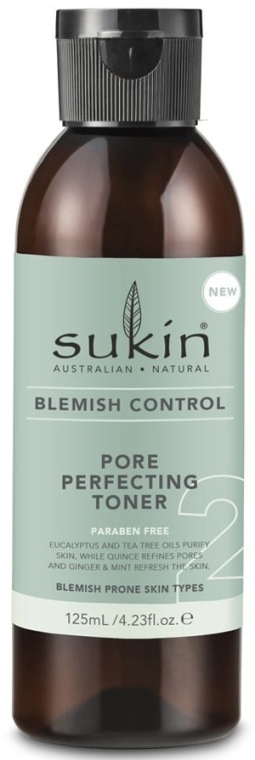 Тоник для лица сужающий поры - Sukin Blemish Control Pore Perfecting Toner — фото N1