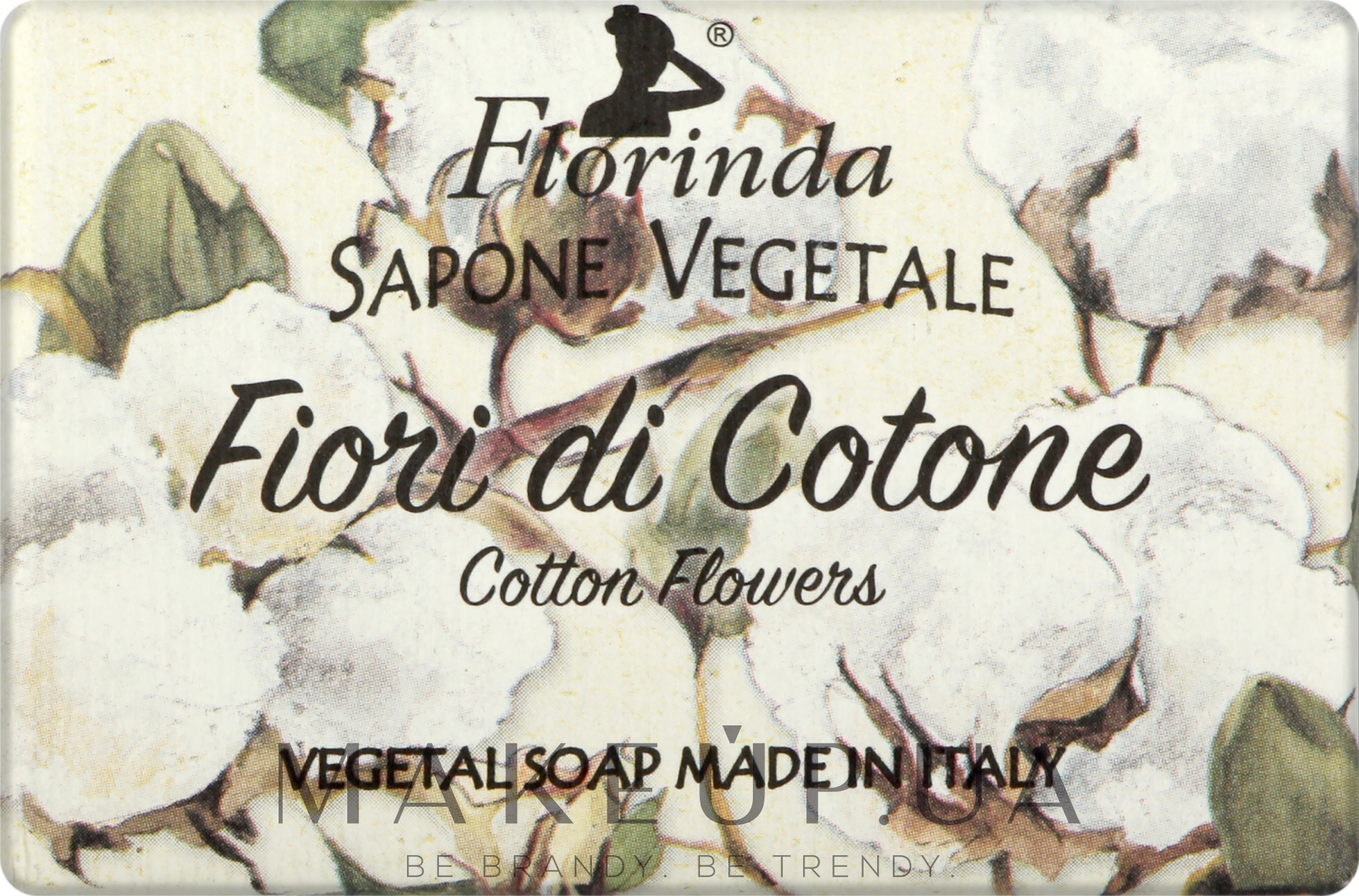 Мыло натуральное "Цветы хлопка" - Florinda Sapone Vegetale Cotton Flowers — фото 100g