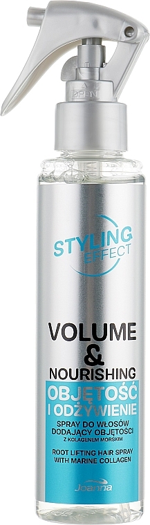 Спрей для волосся "Об'єм і живлення" - Joanna Styling Effect Volume & Nourishing Hair Spray — фото N3