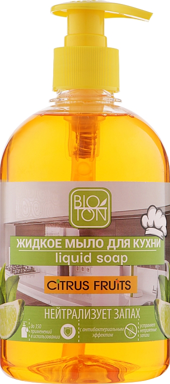 Мыло жидкое антибактериальное для кухни - Bioton Cosmetics