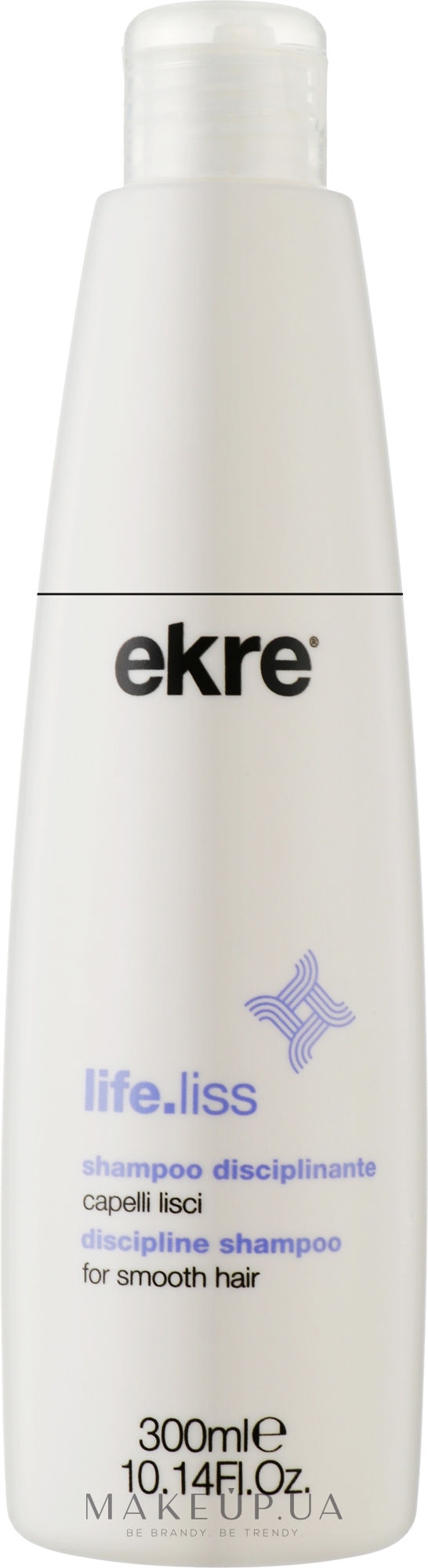 Шампунь для гладкости волос - Ekre Life.Liss Discipline Shampoo Smooth Hair  — фото 300ml
