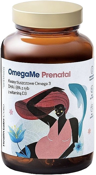 Диетическая добавка "Омега-3 и витамин D3" - HealthLabs OmegaMe Prenatal — фото N1