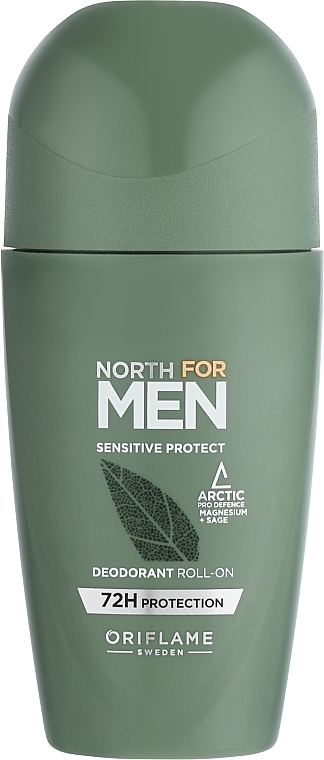 Кульковий дезодорант-антиперспірант для чутливої шкіри - Oriflame North For Men Sensitive Protect — фото N1