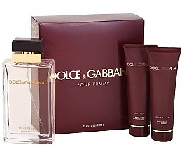 Парфумерія, косметика Dolce & Gabbana Pour Femme - Набір (edp 100ml + b/l 50ml + s/g 50ml)