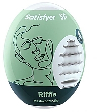 Парфумерія, косметика Мастурбатор «Яйце», м'ятний - Satisfyer Masturbator Egg Single Riffle