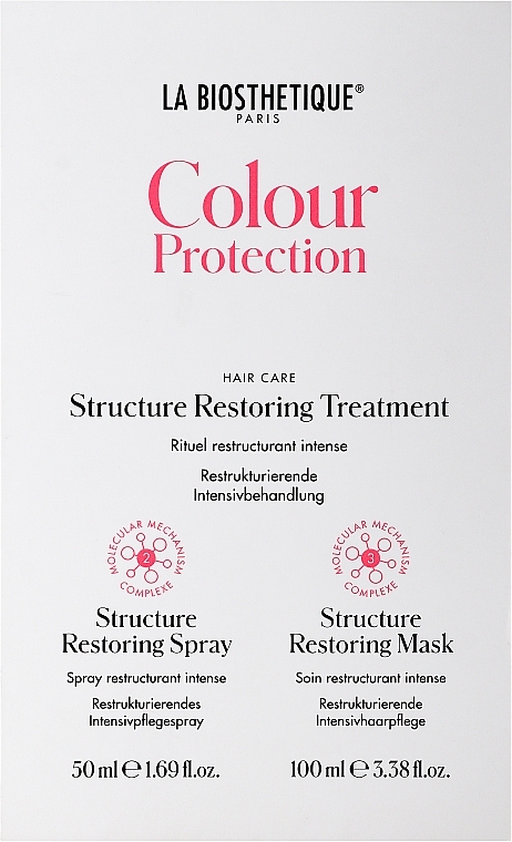 Набор - La Biosthetique Colour Protection Structure Restoring Treatment (mask/100ml + spray/50ml) — фото N1