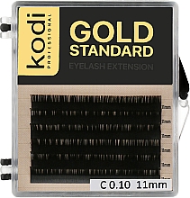 Духи, Парфюмерия, косметика Накладные ресницы Gold Standart C 0.10 (6 рядов: 11 мм) - Kodi Professional