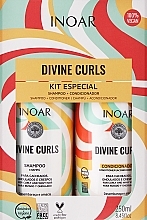 Духи, Парфюмерия, косметика Набор для вьющихся волос - Inoar Absolut Divine Curls (shm/250 ml + cond/250 ml) 