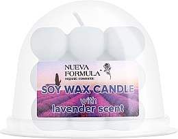 Ароматическая свеча "Bubble" с ароматом лаванды - Nueva Formula Soy Wax Candle — фото N2